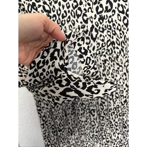 Mare Mare X Anthropologie Lynda White Leopard Maxi Dress Size S - Picture 9 of 12